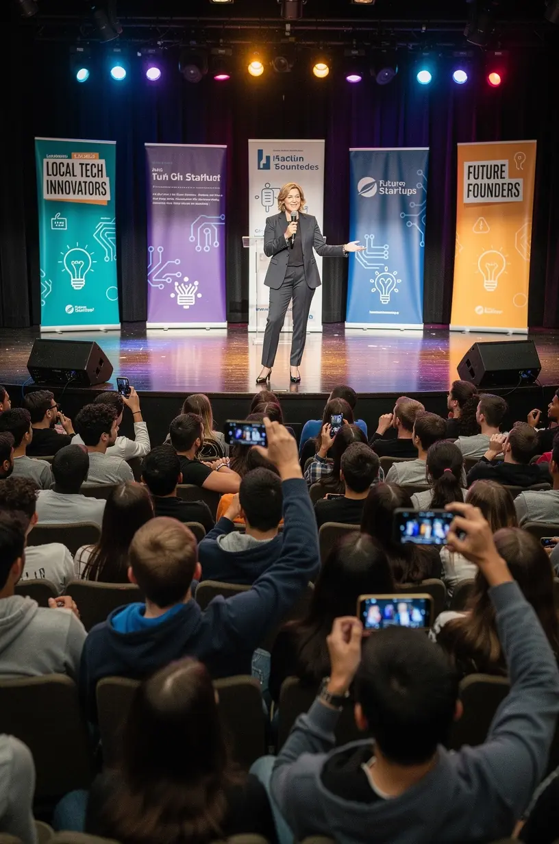 Local farmers using smart agriculture technology in fields.