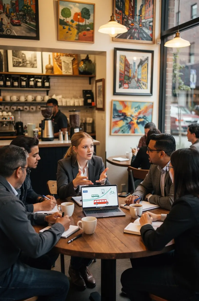 Professional team collaboration